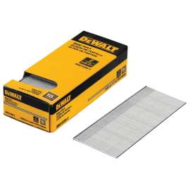 DeWALT DBN18200-2 Nail, 2 in L, 18 Gauge, Metal, Coated, Brad, Flat Head, Smooth Shank