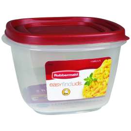Rubbermaid 1777088 Food Storage Container, 7 Cups Capacity, Plastic, Clear