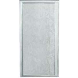Sterling 1505D-48S-G51 Shower Door, Tempered Glass, Moraine Glass, Framed Frame, Aluminum Frame