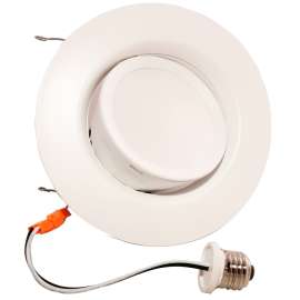 Sylvania 73466 LED Downlight Kit, 13 W, Medium E26 Lamp Base, White Light, 900 Lumens, 2700 K Color Temp