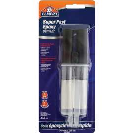 Elmers 61009Q Epoxy Cement, Amber, 30 mL Package, Syringe