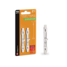 Xtricity 1-62080 Halogen Bulb, 150 W, RSC Double Contact Lamp Base, T3 J Lamp, Soft White Light, 1800 Lumens