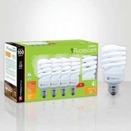 Xtricity 1-60402 Compact Fluorescent Bulb, 23 W, T2 Lamp, Medium Lamp Base, 1600 Lumens, 2700 K Color Temp