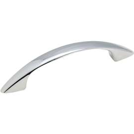 Amerock 1875359 Cabinet Pull, 4-1/16 in L x 3/4 in H Handle, Zinc, Polished Chrome