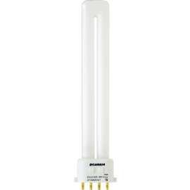 Sylvania 20314 Compact Fluorescent Bulb, 13 W, T4 Lamp, 2GX7 Lamp Base, 688 Lumens, 2700 K Color Temp, Soft White Light
