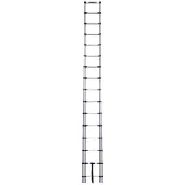 METALTECH E-LAD15T1 Telescopic Ladder, 19 ft H Reach, 250 lb, Aluminum, Blue