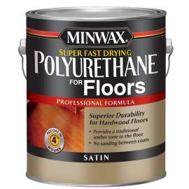 Minwax 130220000 Polyurethane, Liquid, Clear, 1 gal, Can