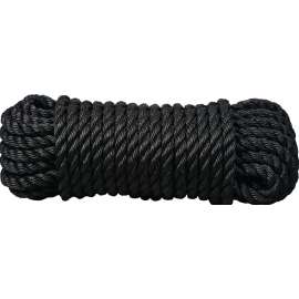 Ben-Mor 60157 Rope, 1/2 in Dia, 50 ft L, Polypropylene, Black