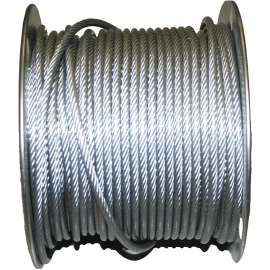 Ben-Mor 82414 Cable, 250 ft L, Galvanized/PVC-Coated