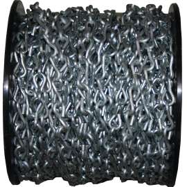 Ben-Mor 51040 Single Jack Chain, #10, 150 ft L, Steel, Zinc, 43 lb Working Load