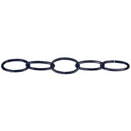 Ben-Mor 51081 Decorative Chain, #10, 50 ft L, 45 lb Working Load, Oval Link