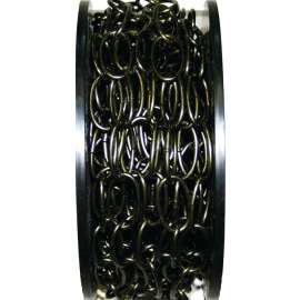 Ben-Mor 51084 Decorative Oval Chain, #10, 45 lb Working Load, Aged Bronze