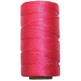 Ben-Mor 60113 Mason and Chalkline Twine, #18 Dia, 500 ft L, Nylon, Pink