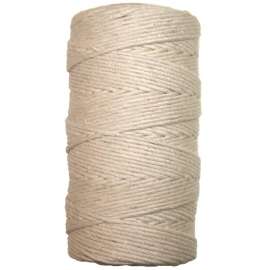 Ben-Mor 60528 Twine, #15 Dia, 300 ft L, Cotton, White, Tube