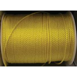 Ben-Mor 60191 Rope, 1/4 in Dia, 1300 ft L, Polypropylene, Yellow