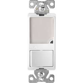 Eaton Cooper Wiring Patrol Series 7738W-K-L Night Light, 15 A, 120 V, 1 W, 3-Lamp, LED Lamp, White Light, PVC Fixture