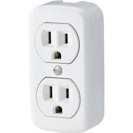 Arrow Hart 78W-BOX1 Duplex Receptacle, 2 -Pole, 15 A, 125 V, NEMA: 5-15R, White