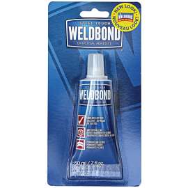 WELDBOND 8-120098 Multi-Purpose Self-Adhesive Universal Glue, 2 oz, 500 sq-ft, White/Clear, Thick Milky Liquid, Low Odor