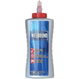 WELDBOND 8-50420 Universal Adhesive, Clear/White, 420 mL