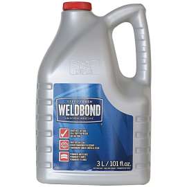 WELDBOND 8-50030 Universal Adhesive, Clear/White, 3 L