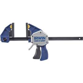 Irwin Quick-Grip 1964711 One-Handed Bar Clamp, 600 lb, 6 in Max Opening Size, 3-5/8 in D Throat, Plastic Body