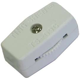 ATRON LA970 In-Line Cord Switch, Switch, White