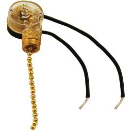 ATRON FA88 3-Way Fan Switch with Pull Chain, Brass