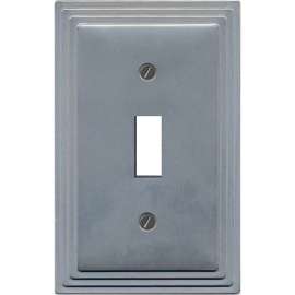 ATRON AZTEC 65T Wallplate, 1 -Gang, Metal, Satin Nickel