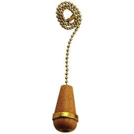 Atron FA50 Beaded Cone Pull Chain, 12 in L Chain, Brass