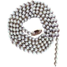 ATRON FA44 Beaded Pull Chain, 36 in L Chain, White