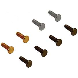 ATRON LA927 Screw, 1/2 in L, Knurled Head, Antique Brass
