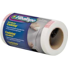 Adfors FibaTape FDW6568-U Mesh Repair Tape, 6 in W x 75 ft L x 0.3 mm T, Fiberglass, White