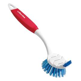 Vileda Powerfibers Series 148212 Pots and Pans Brush, 12.6 in OAL, Ergonomic Handle
