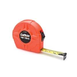 Crescent Lufkin L616CMEN Tape Measure, 16 ft L Blade, 3/4 in W Blade, Steel Blade, ABS Case, Orange Case
