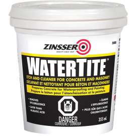 Zinsser 265985 Concrete Etch and Cleaner, Particulate Solid, Solvent-Like, 355 mL