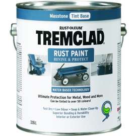 RUST-OLEUM TREMCLAD 260100WB355 Rust Paint, Gloss, Masstone, 3.55 mL