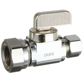Dahl mini-ball 511-52-31-BAG Stop Valve, 3/8 in Connection, FIP x Compression, 250 psi Pressure, Manual Actuator