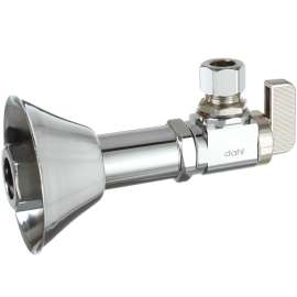 DAHL mini-ball 611-PX3LE-31 Angle Finishing Valve, 1/2 x 3/8 in Connection, PEX Crimpex x Compression, 250 psi Pressure