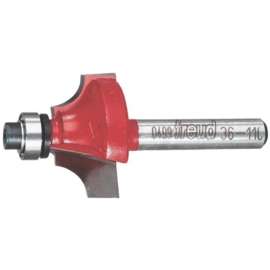 Freud 36-110 Router Bit, 1-1/8 in Dia Cutter, 2-3/16 in OAL, 1/4 in Dia Shank, 4-Cutter, Carbide