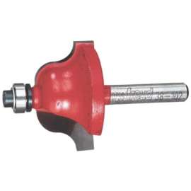 Freud 38-102 Router Bit, 1-3/8 in Dia Cutter, 2-3/8 in OAL, 1/4 in Dia Shank, 4-Cutter, Carbide