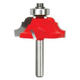 Freud 38-352 Router Bit, 1-5/8 in Dia Cutter, 2-5/16 in OAL, 1/4 in Dia Shank, 4-Cutter, Carbide