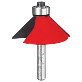 Freud 40-106 Router Bit, 1-3/4 in Dia Cutter, 2-3/16 in OAL, 1/4 in Dia Shank, 2-Cutter, Carbide