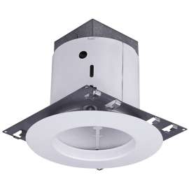 Canarm RN5NCOTWH Recessed Light Housing, 5 in Dia Recessed Can, White