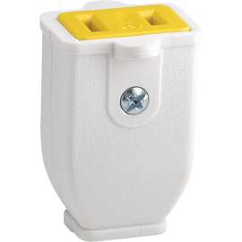 Eaton Wiring Devices SA155W Electrical Connector, 2 -Pole, 15 A, 125 V, NEMA: NEMA 1-15, White