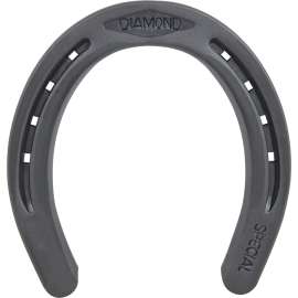 Diamond Farrier DS000B Horseshoe, 1/4 in Thick, #000, Steel