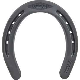 Diamond Farrier DS2B Horseshoe, 1/4 in Thick, #2, Steel