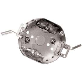 HUBBELL 54151LDBAR Octagonal Box, 4 in OAW, 1-1/2 in OAD, Metal Housing Material