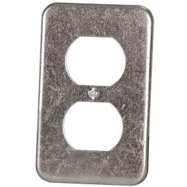 HUBBELL 11C1BAR Utility Box Cover, 4 in L, 2-1/2 in W, Metal