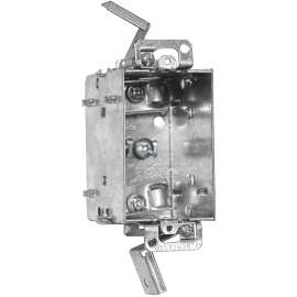 HUBBELL 1104LUDBAR Device Box, 1 -Gang, Metal, Flush Mounting