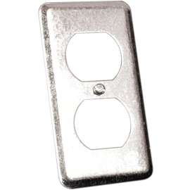 HUBBELL 20C1BAR Utility Box Cover, 4 in L, 2-1/8 in W, Metal
